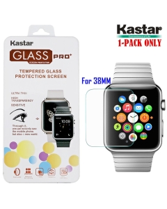 Kastar iWatch 38MM Screen Protector (1-PACK), Premium Tempered Crystal Clear Glass Screen Protector for Apple iWatch 38MM