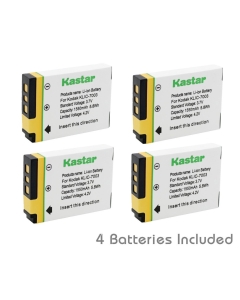 Kastar Battery (4-Pack) for Kodak KLIC-7003, K7003, and GE GB-40 work for Kodak EasyShare M380, EasyShare M381, EasyShare M420, EasyShare V803, EasyShare V1003, EasyShare Z950 and GE E1030, E1040, E1050TW, E1240, E1250TW, E850, H855 Cameras