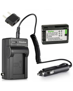 Kastar 1-Pack Battery and AC Charger with Car Adapter Compatible with Panasonic VW-VBY100 Battery, Panasonic HC-V110 HC-V110G HC-V110GK HC-V110K HC-V110P HC-V110P-K HC-V130 HC-V130K HC-V201 HC-V201K