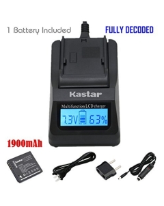 Kastar Ultra Fast Charger(3X faster) Kit and Battery (1-Pack) for Panasonic Lumix DMW-BCF10, DMW-BCF10E, DMW-BCF10PP, CGA-S/106B, A59, A59-U work with Panasonic Lumix DMC-FS12, DMC-FS15, DMC-FS25, DMC-FS4, DMC-FS42, DMC-FS6, DMC-FS7, DMC-FX40, DMC-FX48, D