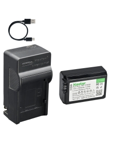 Kastar 1-Pack Battery and AC & USB-C Charger, Compatible with Sony Alpha A6000 A6400 A6500 A7 A7II A7R A7S A5100 A5000 RX10 RX10II RX10III RX10IV NEX-5 NEX-6 NEX-7 ZV-E10 Pixii A1571 A2572+ Cameras
