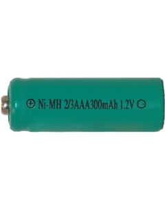 8 x 2/3 AAA NiMH Button Top Batteries (300 mAh)
