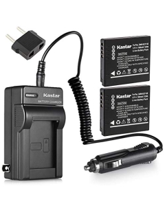 Kastar Battery (2-Pack) and Charger Replacement for Panasonic DMW-BCF10 Lumix DMC-FS12 FS25 FS4 FS42 FS6 FS7 FX40 FX48 FX500 FX550 FX580 F2 F3 FH1 FH20 FH22 FH3 FT3 FT4 FX68 FX700 FX75 TS1 TS2 TS3 TS4