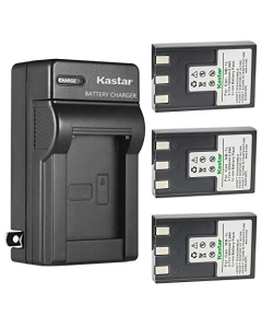 Kastar 3-Pack Battery and AC Wall Charger Replacement for Canon PowerShot S410, PowerShot S500, IXY Digital 200, IXY Digital 200a, IXY Digital 300, IXY Digital 300a, IXY Digital 320 Cameras