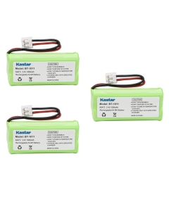 Kastar 3-Pack 2.4V 1000mAh Ni-MH Rechargeable Cordless Phone Battery Replacement for BT6010 BT8000 BT8300 BT18433 BT28433 BT101 BT1018 CL80109 CS6219 DS6111 EL51209