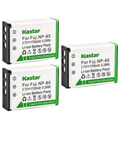 Kastar FNP-85 Battery 3-Pack Replacement for DV-E80 Rich A180 A200 A230 R291F DIGIPO HDV-S590 HDV-S690 AIGO AHD-Z50 OUCCA HDV-A37 Camera