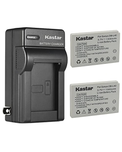 Kastar 2-Pack Battery + AC Wall Charger Replacement for Sanyo DB-L40 DB-L40AU Battery, Xacti DMX-HD1 Xacti DMX-HD1A Xacti DMX-HD1EX Xacti DMX-HD1AEX Xacti DMX-HD15 Xacti DMX-HD2 Xacti DMX-HD700 Camera