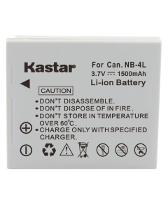 Kastar Battery for Canon NB-4L, NB4L, CB-2LV and Canon ELPH 100 HS, ELPH 300 HS, ELPH 310 HS, ELPH 330 HS, VIXIA Mini, Powershot SD400, SD450, SD600, SD630, SD750, SD780, SD1000, SD1100 is, SD1400 is