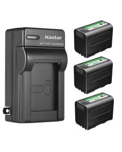 Kastar 3-Pack BP-950GEXP Type-C Battery 7.4V 7000mAh and AC Wall Charger Compatible with Canon XL-H1A XL-H1S XL-H1S HD XL-1 XL-1S XL-2 XH-A1 XH-A1 HDV XH-A1S HD XH-A1SE HDV XM1 XM2 XV1 XV2 Camera