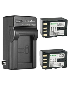 Kastar 2-Pack Battery and AC Wall Charger Replacement for JVC GR-DVL805, GR-DVL810, GR-DVL815, GR-DVL817, GR-DVL820, GR-DVL822, GR-DVL828, GR-DVL865, GR-DVL867, GR-DVL900, GR-DVL910, GR-DVL915