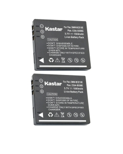 Kastar 2-Pack DMW-BCE10 / CGA-S008 Battery Replacement for Panasonic Lumix DMC-FX35 DMC-FX35A DMC-FX35EG-A DMC-FX35EG-K DMC-FX35EG-N DMC-FX35EG-S DMC-FX35EG-W DMC-FX35K DMC-FX35S Camera