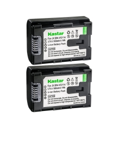 Kastar BN-VG114 Battery (2-Pack) Replacement for JVC BN-VG107 BN-VG107U BN-VG108U BN-VG108E BN-VG114 BN-VG114U BN-VG114US Rechargeable Lithium-ion Battery