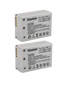 Kastar Battery (2-Pack) for Canon NB-7L, CB-2LZE Work with Canon PowerShot G10, PowerShot G11, PowerShot G12, PowerShot SX30 is Digital Cameras