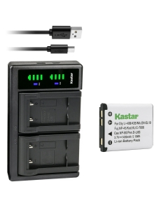 Kastar 1-Pack Li-42B Battery and LTD2 USB Charger Compatible with Olympus Li-40B Li-42B Battery, Olympus LI-40C Charger