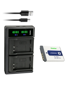 Kastar 1-Pack Battery and LTD2 USB Charger Compatible with Sony NP-BD1 Battery, BC-CSD BC-CS3 Charger, Sony Cyber-Shot DSC-T77, Cyber-Shot DSC-T90, Cyber-Shot DSC-T200, Cyber-Shot DSC-T300 Cameras