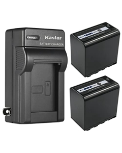 Kastar 2-Pack AG-VBR89G Battery and AC Wall Charger Replacement for Panasonic HC-X2 4K Camcorder, Panasonic HC-X20 4K Mobile Camcorder