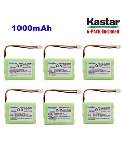 Kastar 6-Pack AAA 3.6V EH 1000mAh Ni-MH Battery for Motorola MD-4260/7101/7151/7161/7251//261/761/781/791/7101/7151/7161 SD4501/4502/4550/4551/4561/4581/D4591 SD7500/7501/7502/7561/7581 etc.