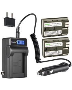 Kastar 2-Pack BP-511 Battery and LCD AC Charger Compatible with Canon PowerShot G5 Pro, PowerShot G6, PowerShot Pro 1, PowerShot Pro 90, PowerShot Pro 90 is, ZR10, ZR20, ZR20MC, ZR25, ZR25MC Cameras