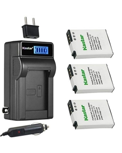 Kastar 3-Pack EN-EL12 Battery and LCD AC Charger Compatible with Nikon Coolpix S9300, Coolpix S9400, Coolpix S9500, Coolpix S9600, Coolpix S9700, Coolpix S9700s, Coolpix S9900, Coolpix S9900s Cameras