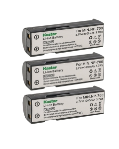 Kastar 3-Pack Battery Replacement for Konica Minolta NP-700 Battery, Konica Minolta Dimage X50, Konica Minolta X60, Konica Minolta DG-X50-K, Konica Minolta DG-X50-R, Konica Minolta DG-X50-S Camera