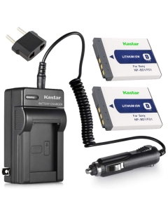 Kastar Battery (2-Pack) and Charger Kit for Sony NP-BD1, NP-FD1, BC-CSD, TRN, TRN-U work with Sony Cyber-shot DSC-G3, DSC-T2, DSC-T70, DSC-T75, DSC-T77, DSC-T90, DSC-T200, DSC-T300, DSC-T500, DSC-T700, DSC-T900, DSC-TX1 Cameras
