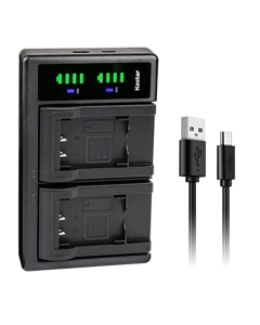 Kastar LTD2 USB Battery Charger Compatible with Pentax D-LI78 Battery, Pentax D-BC78 Charger, Pentax Optio L50, Optio M50, Optio M60, Optio S1, Optio V20, Optio W60, Optio W80