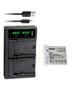 Kastar 1-Pack Battery and LTD2 USB Charger Replacement for Canon IXY Digital 50, IXY Digital 55, IXY Digital 60, IXY Digital 70, IXY Digital 80, IXY Digital 90, IXY Digital L3, IXY Digital L4 Camera