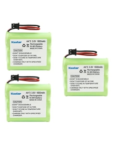 Kastar 3-Pack Battery Replacement for BT-905 BT905 BP-905 BP905 BT-1006 BT-800 BT800 BP-800 BP800 AE-255 B1000 B300 B300A B900 BATT-3AAB BBTY-0300001 BBTY0300001 BBTY-0444001