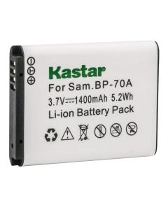 Kastar Battery 1-Pack for Samsung BP-70A BP70A ST80 ST90 ST95 ST100 ST150F ST700 ST6500 SL600 SL605 SL630 WB30F WB35F WB50F ES65 ES70 ES80 MV800 DV150F PL20 PL80 PL120 PL170 PL200 TL105 TL110 TL205