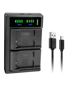Kastar LTD2 USB Battery Charger Replacement for Soulycin HDV-C903, HDV-C913, SDV-C503, SDV-C603, DV-20C, HD-200C, HD-400C, HD-520B, HDD-600B, HDD-3000A, HDD-4000A, TCL 818FHD