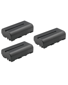 Kastar 3-Pack NP-F550 / NP-F570 Li-ion Battery 7.4V 2900mAh Replacement for Godox LED500Y Tungsten LED Video Light, LED500LRW 3300K-5600K LED Video Light, GM55 5.5" 4K Touchscreen On-Camera Monitor