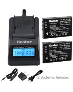 Kastar Ultra Fast Charger Kit and NP60 Battery (2-Pack) for HP PhotoSmart R07 R507 R607 R607v R607xi R707 R707v R707xi R717 R725 R727 R817 R817v R817xi R818 R827 R837 R847 R926 R927 R937 R967