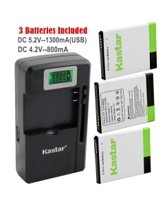 Kastar Galaxy S2 Battery (3-Pack) and intelligent mini travel Charger ( with high speed portable USB charge function) For Samsung Galaxy S2 II GT-I9100, Galaxy S2 II i9100, Galaxy S2 II 9100G (only for i9100,NOT Compatible with Sprint galaxy s2 II Epic To