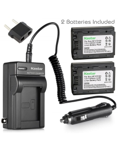 Kastar Battery (X2) & AC Travel Charger for Sony NP-FZ100 BC-QZ1 and Sony Alpha 9, Alpha A9, Alpha 9R, Alpha A9, Alpha A9R, Alpha a9S, Alpha A7R III, Alpha A7R3, Alpha ILCE-7RM3, Alpha a6600 Camera