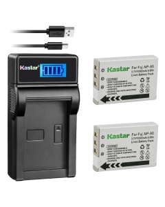 Kastar Battery (X2) & LCD Slim USB Charger for Fujifilm FNP95, NP95, NP-95 and Finepix F30, F31FD, Real 3D W1, X30, X100, X100T, X100LE, X100S, X-S1 and DB-90, GXR, GXR Mount A12, GXR P10