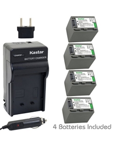 Kastar Battery (4-Pack) and Charger Kit for Sony NP-FP90, NP-FP91 work with Sony DCR-30, DVD92, DVD103, DVD105, DVD202, DVD203, DVD205, DVD304, DVD305, DVD403, DVD404, DVD405, DVD505, DVD602, DVD605, DVD653, DVD703, DVD705, DVD755, DVD803, DVD805, DVD905,