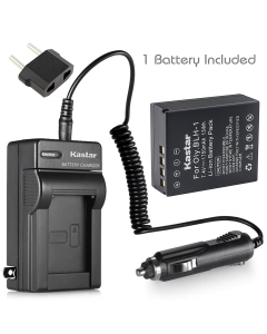 Kastar Battery 1 Pack & AC Travel Charger for Olympus BLH-1 BLH-01 PS-BLH1 BLH1 Battery and Olympus OM-D E-M1 Mark II Digital Camera