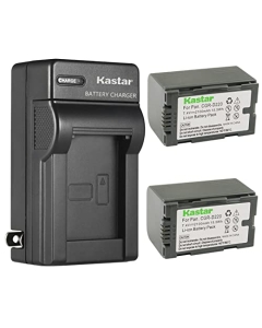 Kastar 2-Pack DZ-BP16 Battery and AC Wall Charger Replacement for Hitachi DZ-BP08, DZ-BP16, DZ-BP28 Battery, DZ-MV208, DZ-MV208E, DZ-MV100, DZ-MV100E, DZ-MV238, DZ-MV238E Camera