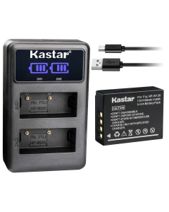 Kastar Dual LCD USB Charger and 1 Pack Battery for Fujifilm NP-W126 NP-W126s BC-W126 and Fujifilm HS50EXR HS30E X100F X-A5 X-A10 X-E1 X-E2 X-E2S X-E3 X-M1 X-T1 X-T2 X-T3 X-T10 X-T20 X-H1 Cameras