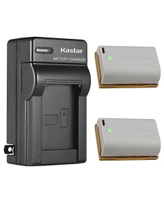 Kastar 2-Pack Battery and AC Wall Charger Replacement for Canon LP-E6 LP-E6N LP-E6NHBattery, Z CAM E2C Professional 4K Cinema Camera, Marshall On-Camera HDMI Monitor, IKAN On-Camera HDMI Monitor