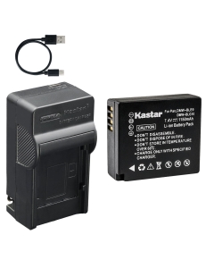 Kastar 1-Pack Battery and AC & USB-C Charger Compatible with DMW-BLE9 BLG10 Camera for Panasonic Lumix GF3 GF5 GF6 GX7 GX80 GX85 GX9 LX100 LX100 II ZS60 ZS70 ZS100 ZS200 G100 TX1 and Leica D-Lux 7 8