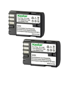 Kastar Battery 2-Pack Replacement for Pentax D-Li90, DLI90, DL190 Battery, Pentax D-BC90, K-BC90, 39830, 39835 Charger, Pentax 645D, 645Z, 645Z IR, K-01 K01, K-1, K-1 Limited Silver, K-3, K-5 Camera