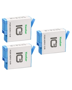 Kastar Rechargeable Lithium-ion Battery 3.85V 1900mAh Replacement for GoPro ADBAT-001 Battery, GoPro Hero10, GoPro Hero 10 Hero10 Black Edition, Go Pro 10 Edititon Action Camera (3-Pack)