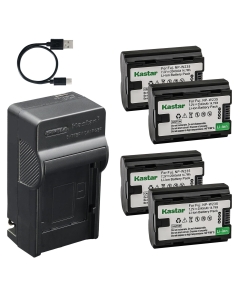 Kastar 4-Pack Battery and AC & USB-C Charger, Compatible with Fujifilm NP-W235 Battery, BC-W235 Charger, and Fujifilm X-T4, X-T5, X-H2, X-H2S, GFX 100S, GFX 50S II, X-S20 Cameras