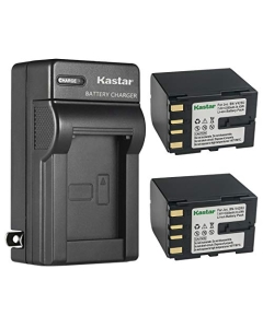 Kastar 2-Pack BN-V428 Battery and AC Wall Charger Replacement for JVC GR-DVL707, GR-DVL710, GR-DVL715, GR-DVL720, GR-DVL722, GR-DVL725, GR-DVL728, GR-DVL765, GR-DVL767, GR-DVL800, GR-DVL805, GR-DVL810