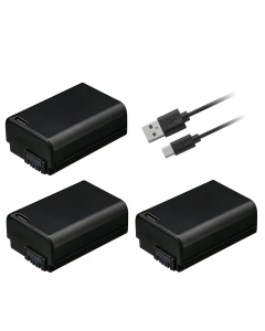 Kastar 3-Pack NP-FW50D Battery Replacement for Sony NP-FW50, W Series Battery, NEX/EVF Models Battery, BC-VW1, BC-TRW Charger, VG-C1EM, VG-C2EM Grip, ILCE-7S, Alpha 7S, α7S, a7S, ILCE-7SM2 Camera