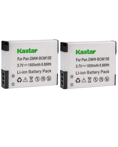 Kastar Battery (2-Pack) for Panasonic DMW-BCM13 DMW-BCM13PP & Lumix DMC-FT5 Lumix DMC-LZ40 DMC-TS5 Lumix DMC-TZ37 DMC-TZ40 DMC-TZ41 Lumix DMC-TZ55 DMC-TZ60 Lumix DMC-ZS27 DMC-ZS30 DMC-ZS35 DMC-ZS40