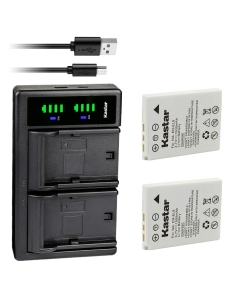 Kastar 2-Pack Battery and LTD2 USB Charger Replacement for Nikon EN-EL8 ENEL8 Battery, Nikon MH-62 Charger, Nikon Coolpix S51c, Coolpix S52, Coolpix S52c, Cool-Station MV-11, Cool-Station MV-12 Camera