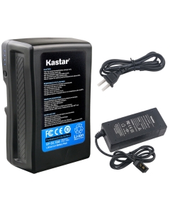 Kastar Charger and BP-GL166 Broadcast Battery Brick 14.8V 11200mAh 166Wh for Sony V Mount, V Lock, HDW-800P PDW-850 DSR-650P PDW-680 HDW-F900R HDW-800P PMW-F55 PMW-F5 Professional Video Camcorder