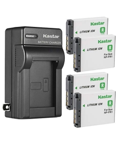 Kastar 4-Pack Battery and AC Wall Charger Replacement for Sony NP-FR1 Battery, BC-CS3, BC-CSD Charger, Sony Cyber-Shot DSC-G1 DSC-V3 DSC-F88 DSC-P100 DSC-P120 DSC-P150 DSC-P200 DSC-T30 DSC-T50 Camera